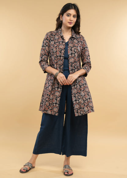 Blue Cotton Pant
