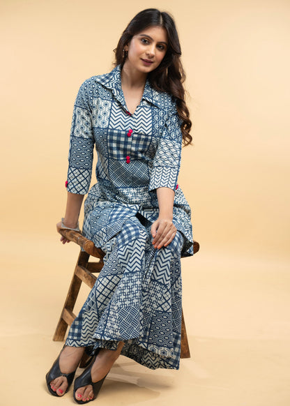 Indigo Cotton Pant