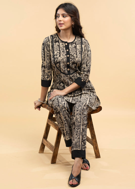 Trendy Cotton Kalamkari Co ord set - 2 Piece