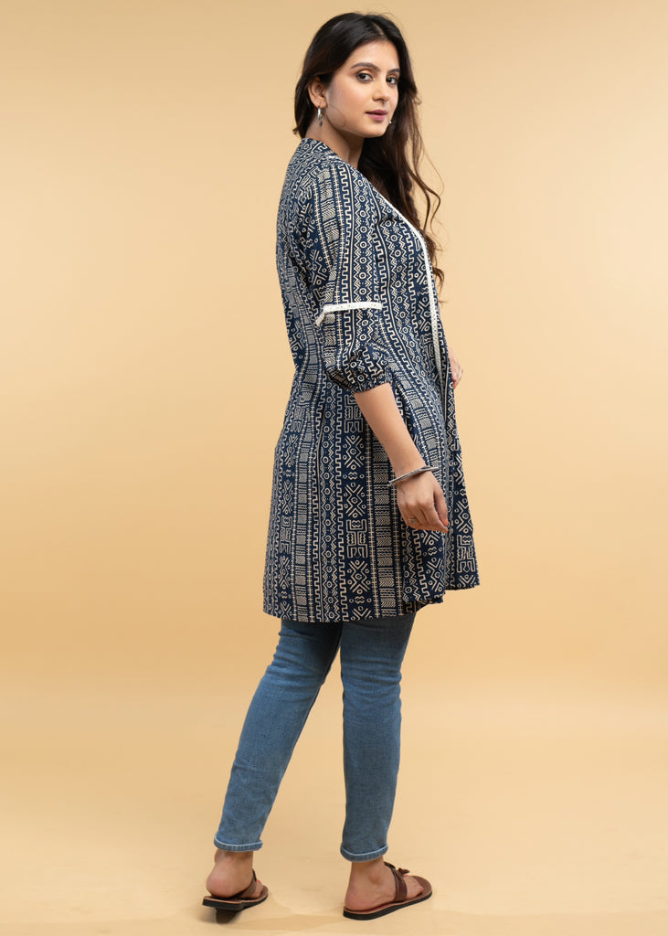 Casual Viscos Printed A-Line Tunic