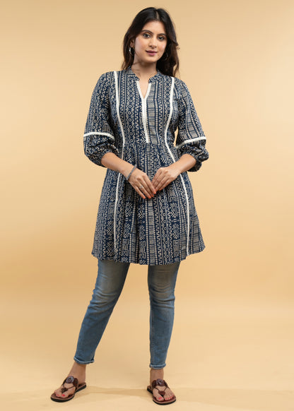 Casual Viscos Printed A-Line Tunic