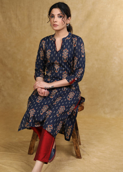 Maroon Cotton Silk Pant