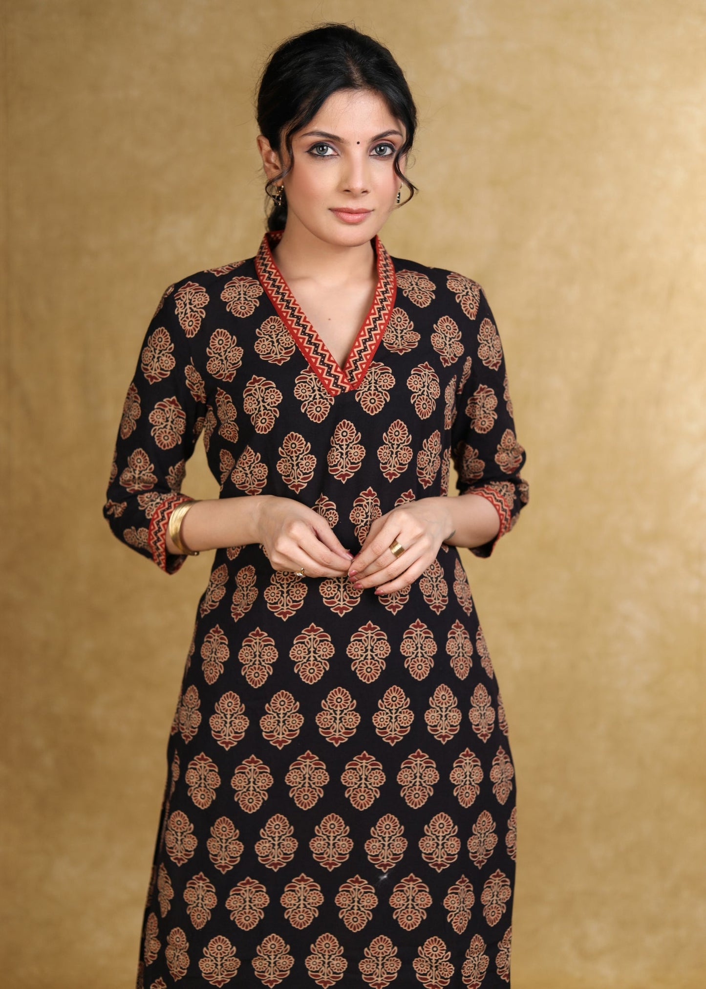 Black Cotton Silk Pant