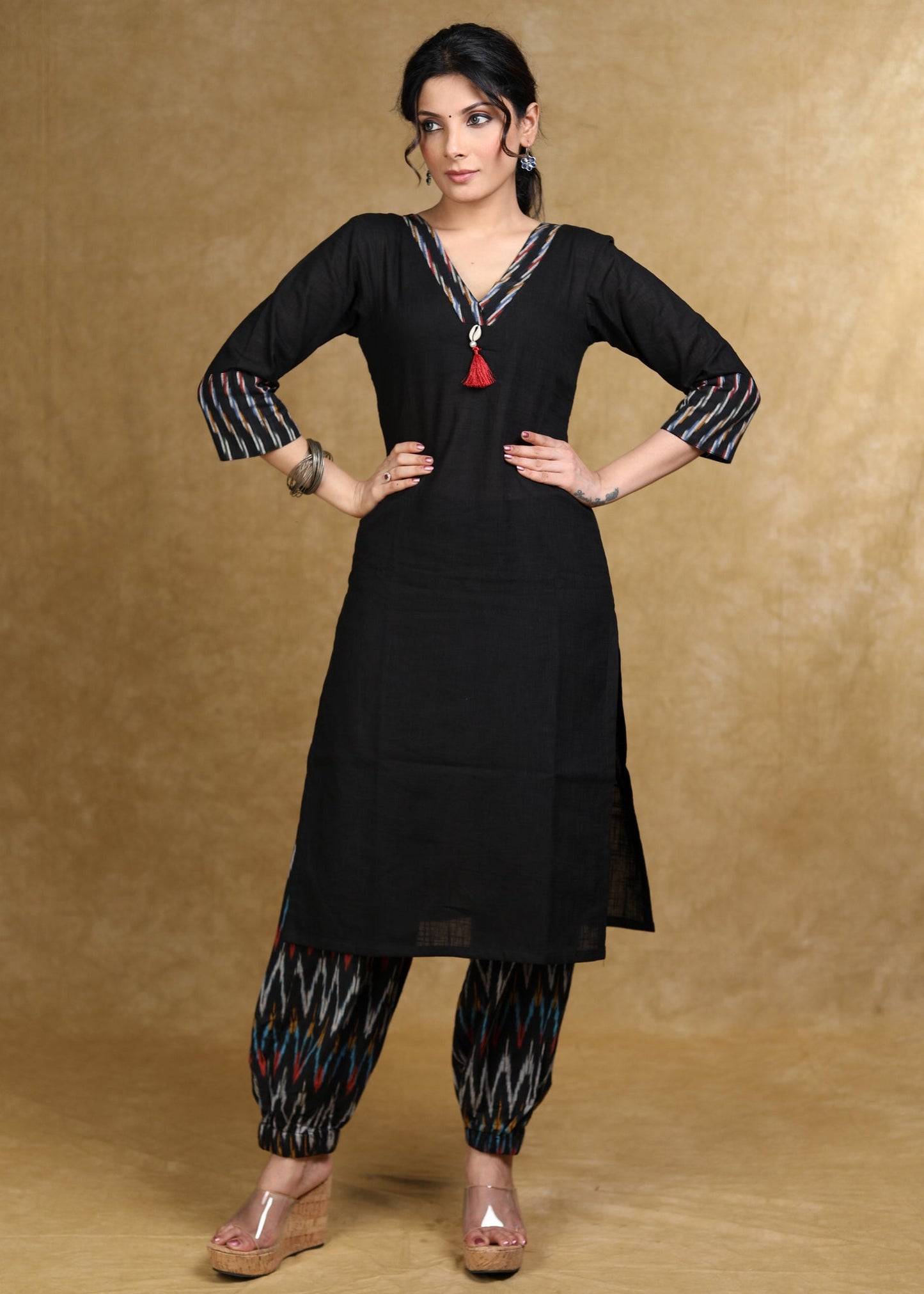 Black Cotton Pant