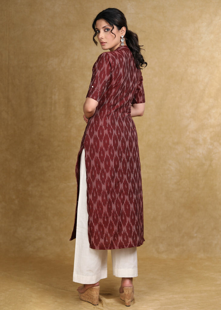 Trendy Ikat Straight Cut Kurta