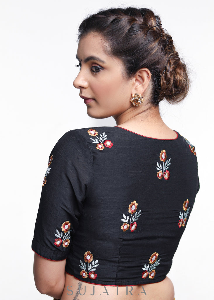 Classy Cotton Silk Embroidered Blouse