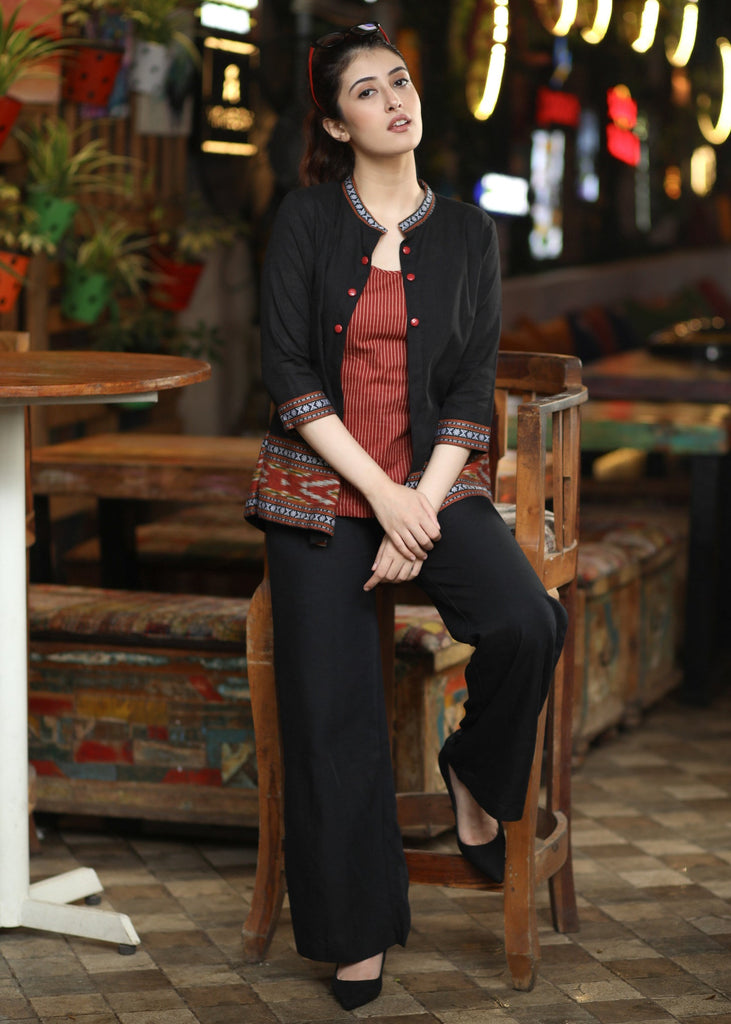Black Cotton Pant