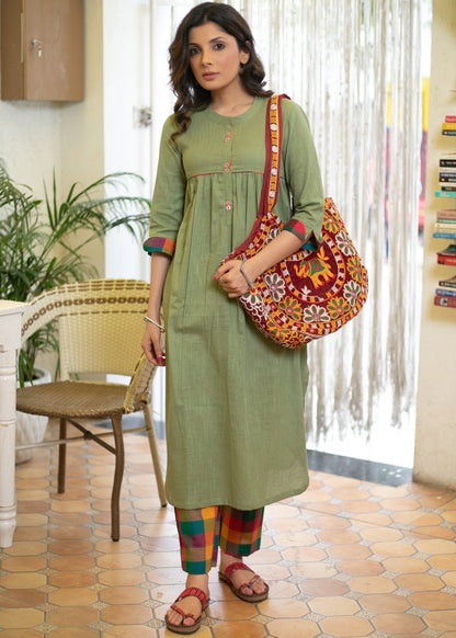 Multicolour Cotton Pant