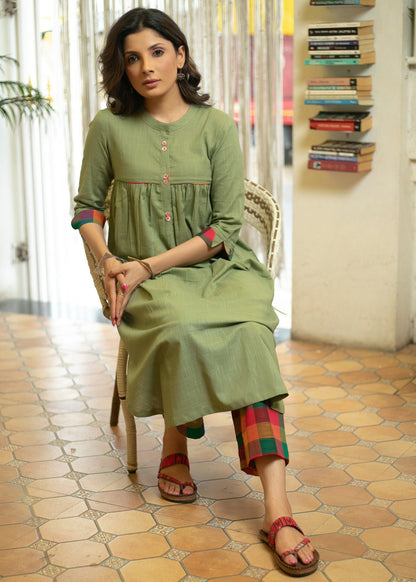 Multicolour Cotton Pant