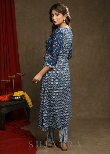 Indigo Cotton Pant