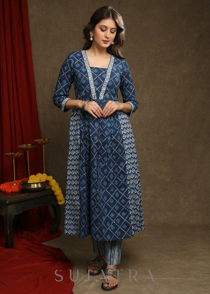 Indigo Cotton Pant