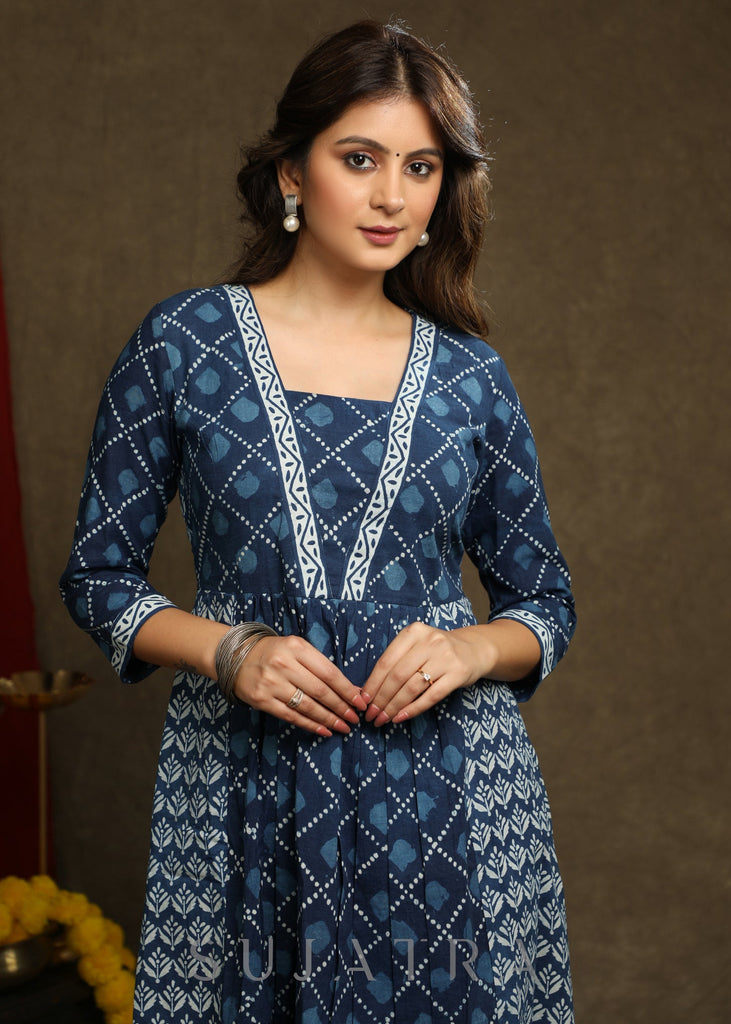 Indigo Cotton Pant