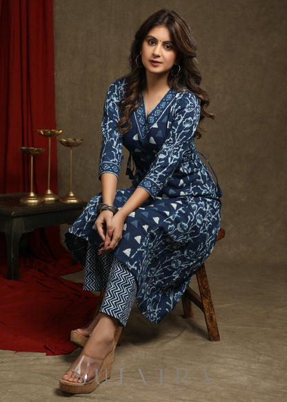 Indigo Cotton Pant