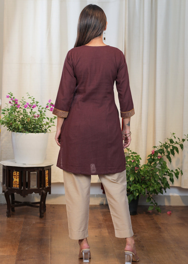 Golden Cotton Silk Pant