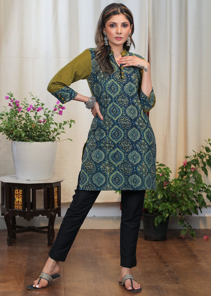 Black Cotton Silk Pant