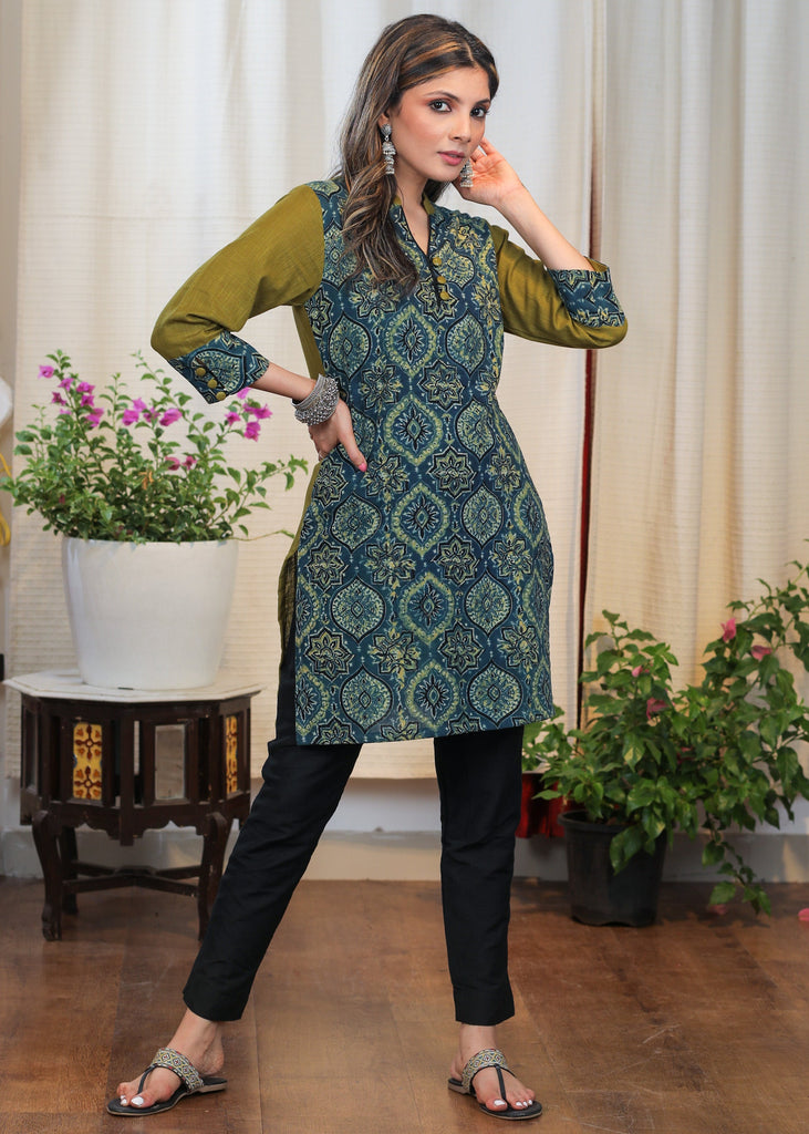 Black Cotton Silk Pant