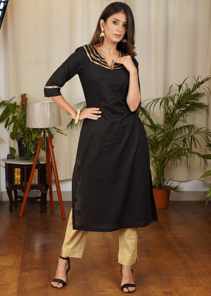 Beige Cotton Pant
