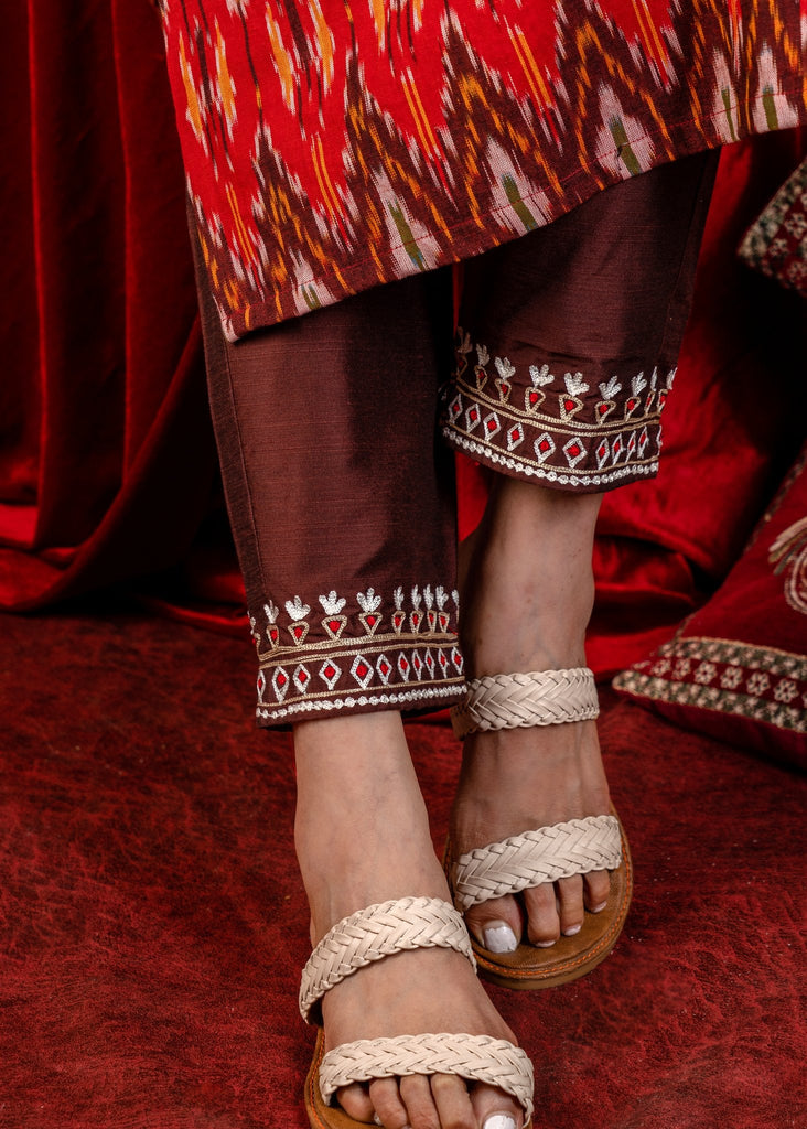 Brown Cotton Pant