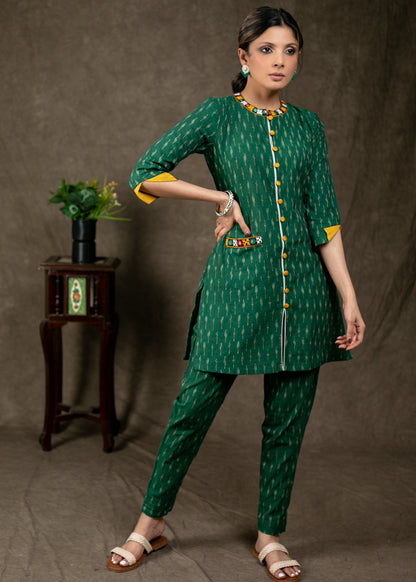 Green Cotton Pant