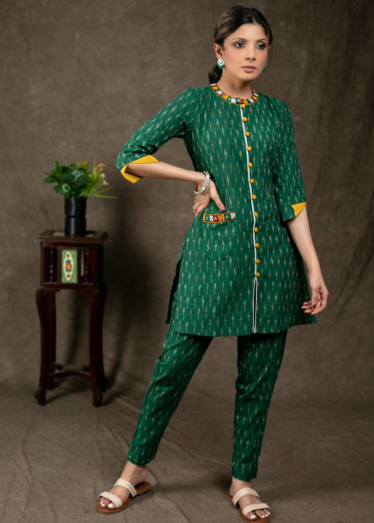 Green Cotton Pant