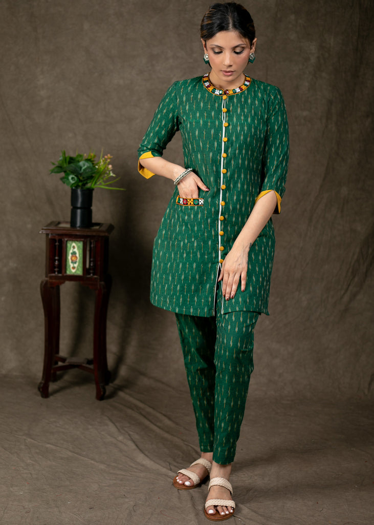 Green Cotton Pant