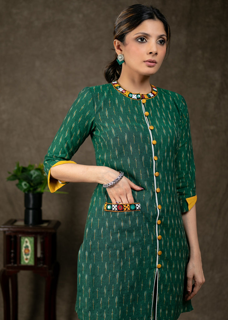 Green Cotton Pant