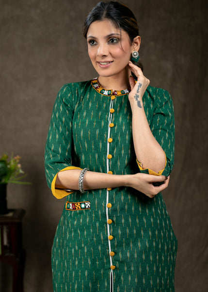 Green Cotton Pant