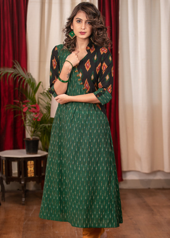 Mustard Cotton Silk Pant