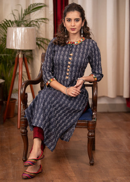 Maroon Cotton Silk Pant
