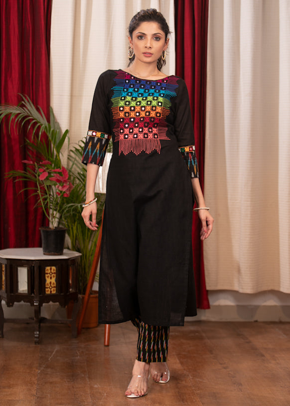 Multicolour Cotton Pant