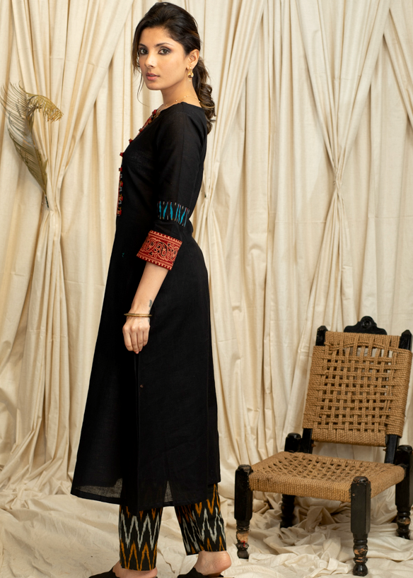 Black Cotton Pant