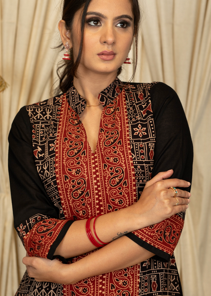 Maroon Cotton silk  Pant