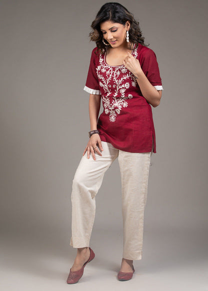 White Cotton Pant