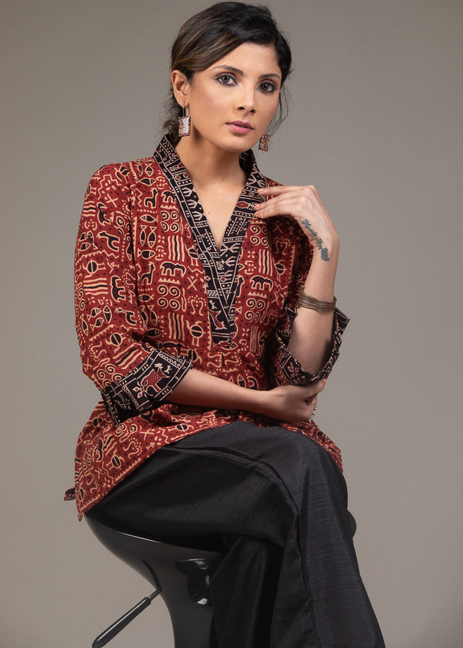 Black Cotton Silk Pant