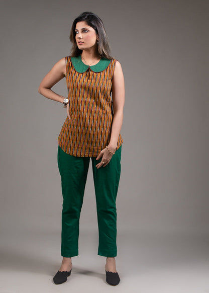 Green Cotton Pant