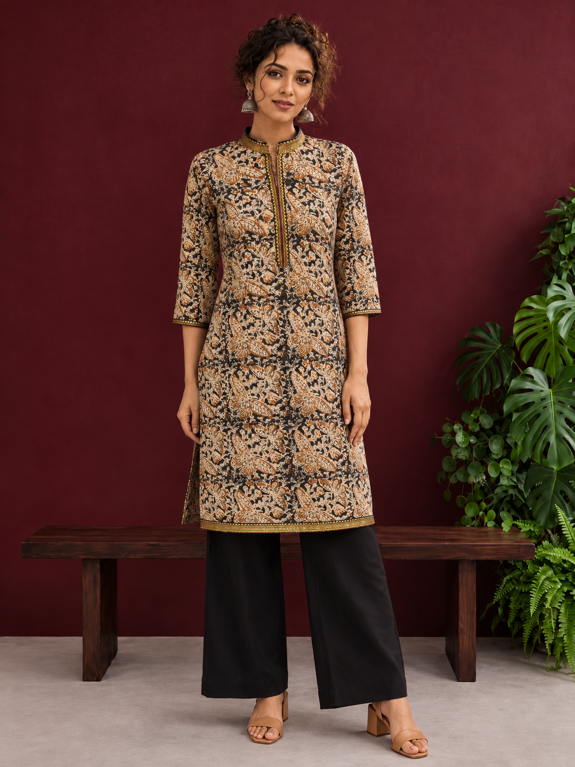 Earthy Kalamkari Cotton Tunic