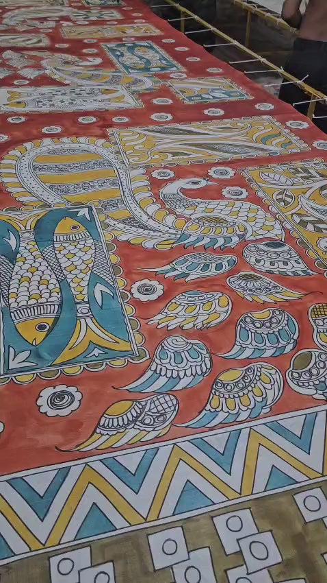 Silk Saree Painting