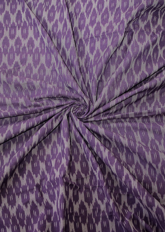 Purple Coloured  Pure Ikat fabric
