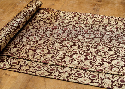 Exclusive Plum Maroon Colour Banarasi Brocade fabric