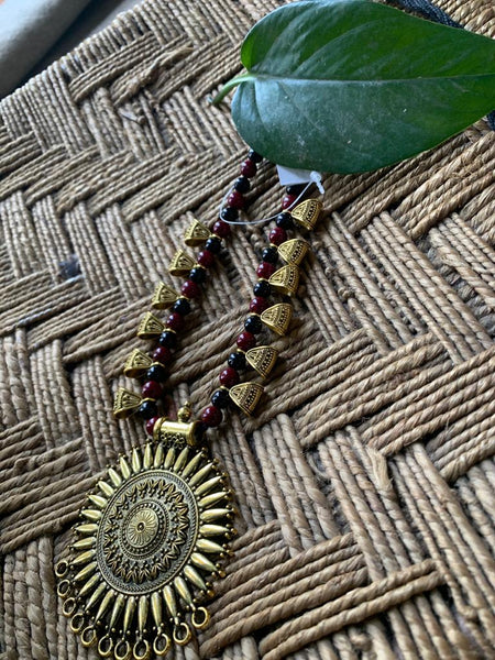 Exclusive dokra art ethnic necklace