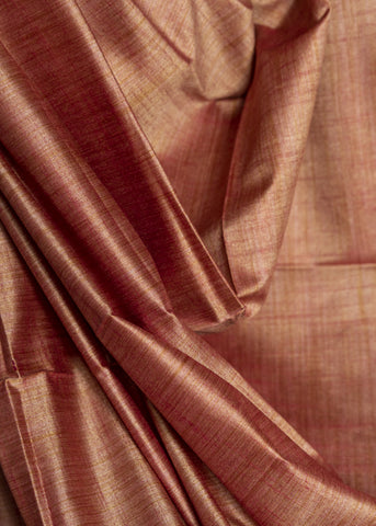 Plain Onion Pink Assam Silk Fabric