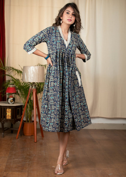 printed designer dress Ulla Johnson Nightshade Seraphina Silk Draped Dress Nightshade / 4