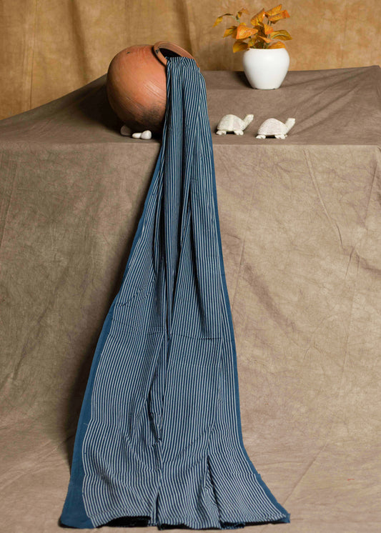 Cotton Line Ajrakh Fabric