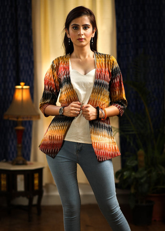 Exclusive Ikat Cotton Jacket