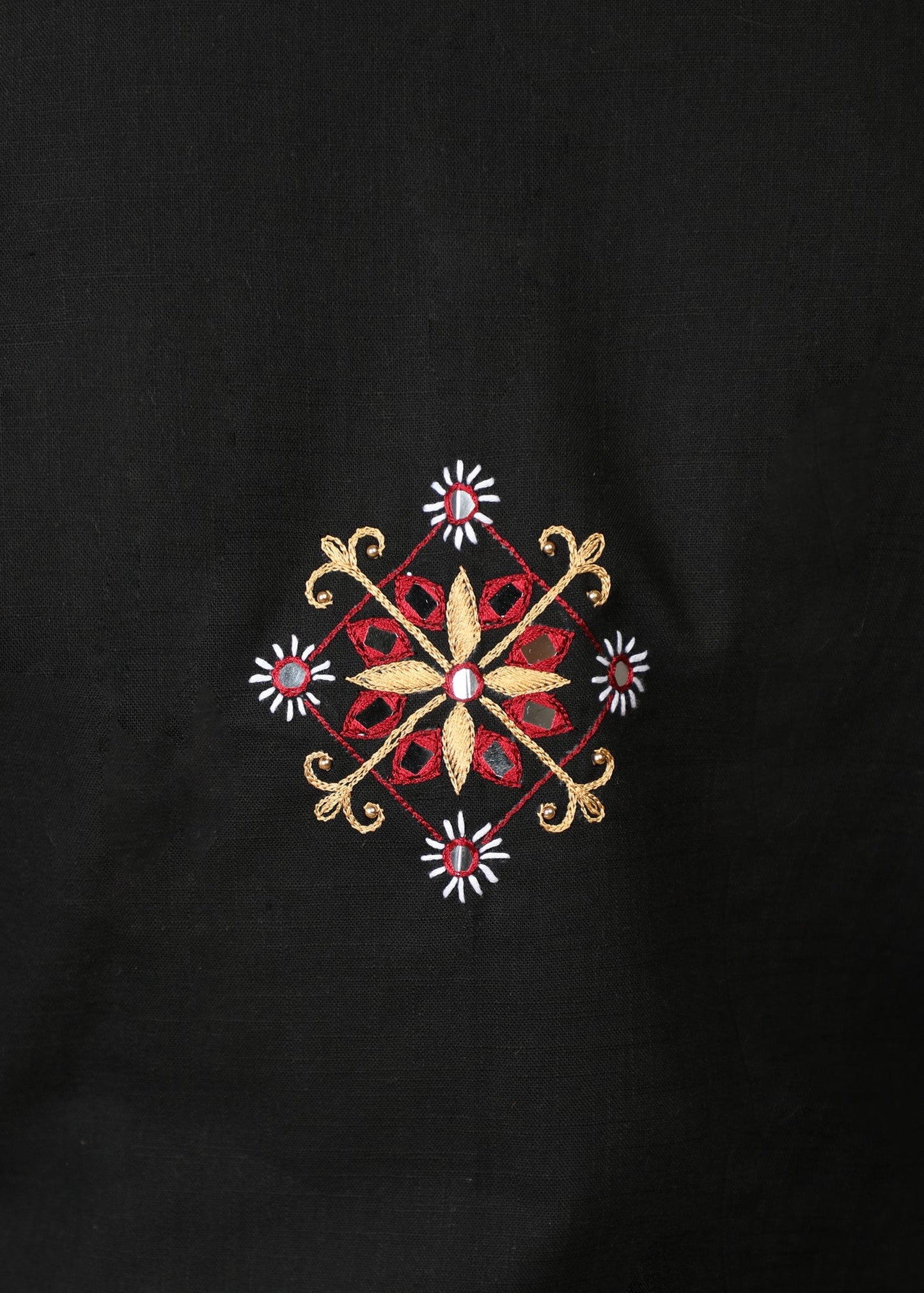 Elegant Black Hand Embroidered Jacket