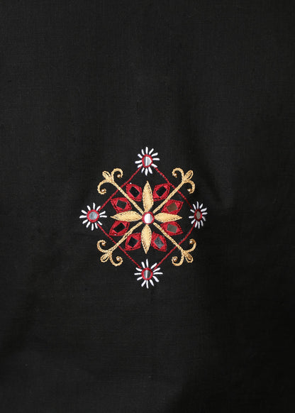 Elegant Black Hand Embroidered Jacket