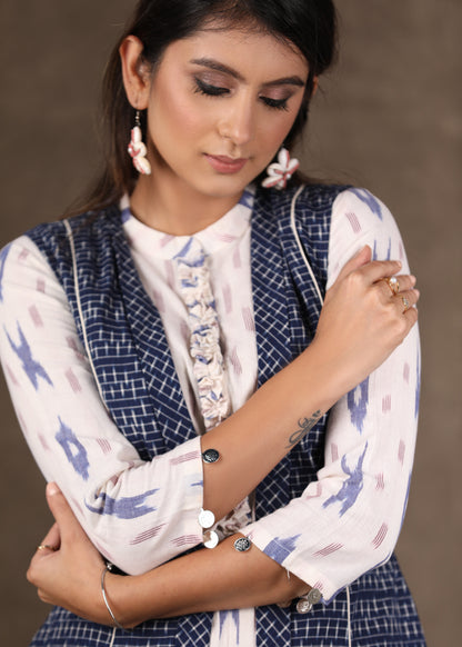 Classy Cotton Ikat A Line Kurta