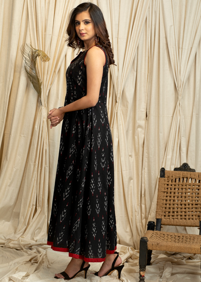 Trendy Occasion Wear Cotton Ikat Gown