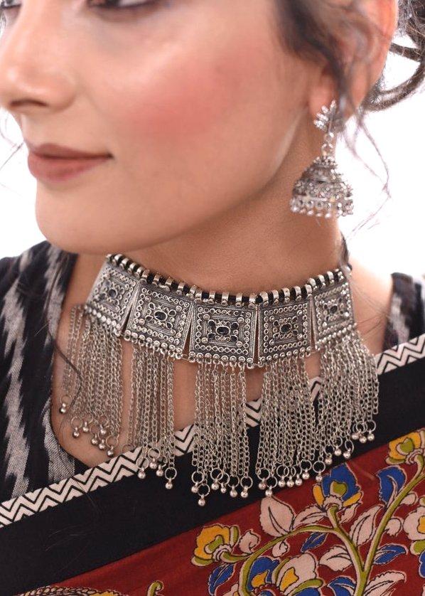 Exclusive german silver choker set